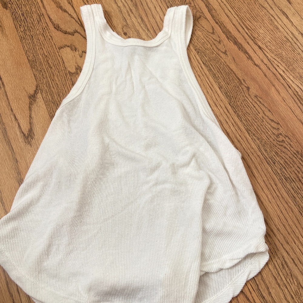 White brandy Melville ribbed tank top